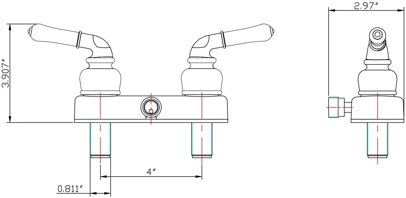 Classical RV Shower Faucet Nic